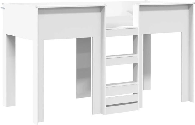 vidaXL Etagenbett für Kinder aus Holzwerkstoff in Weiß, B/T/H: 75 x 190 cm - Bild 1