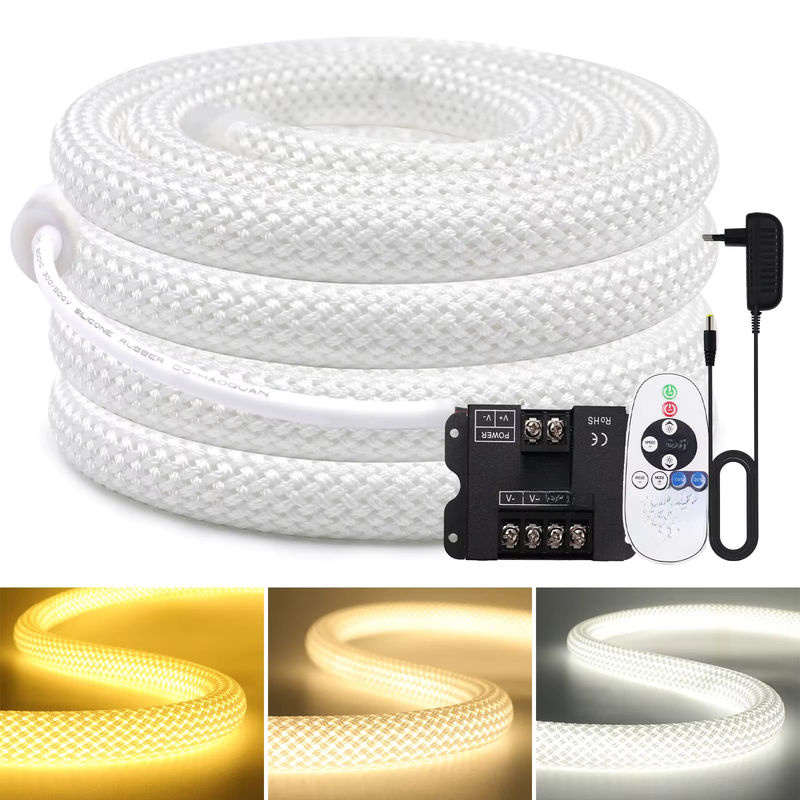 GAHADA LED Neon Flex Silikonband, Natural White, Dimmbar, 360 Grad Rund, 240 LEDs, Wasserdicht - Bild 7