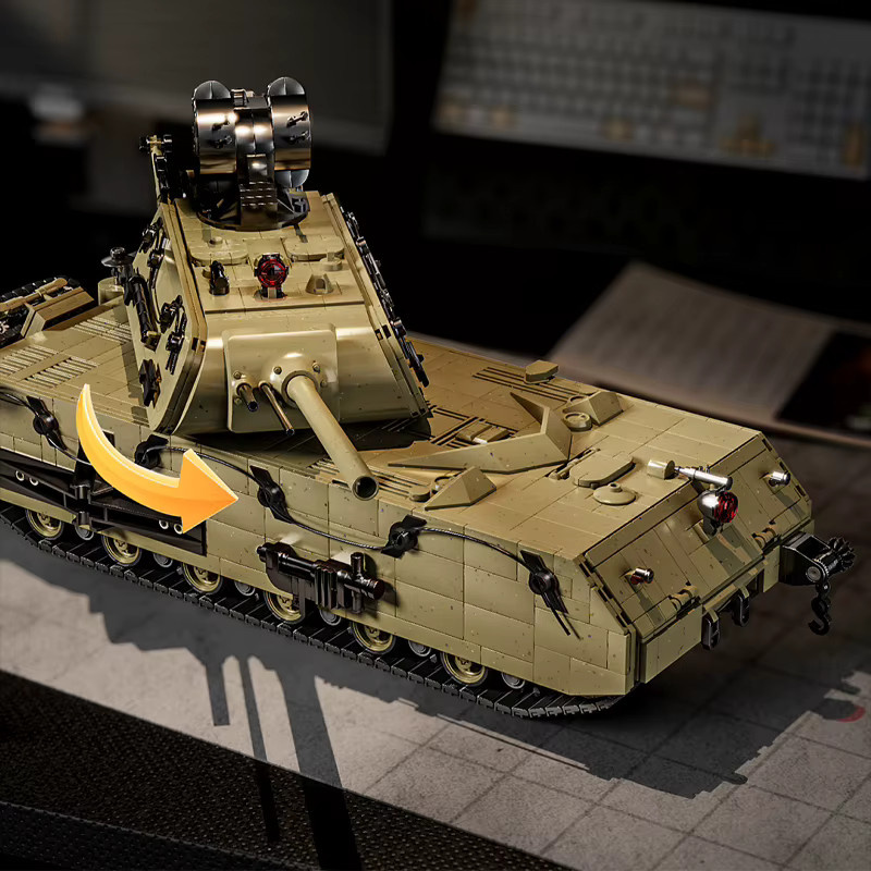 M MENBIS Panzer VIII Maus, Bausteine, 3339 Teile - Bild 3