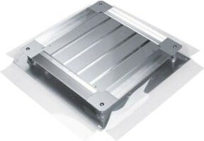 Hager Tehalit Bodendose mit Bodenblech UDB3075125 in Silber - Bild 1