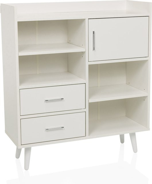 hjh LIVING Kommode MYRDAL im Retro-Industrial Design aus melaminharzbeschichteter Spanplatte, matt - Bild 1