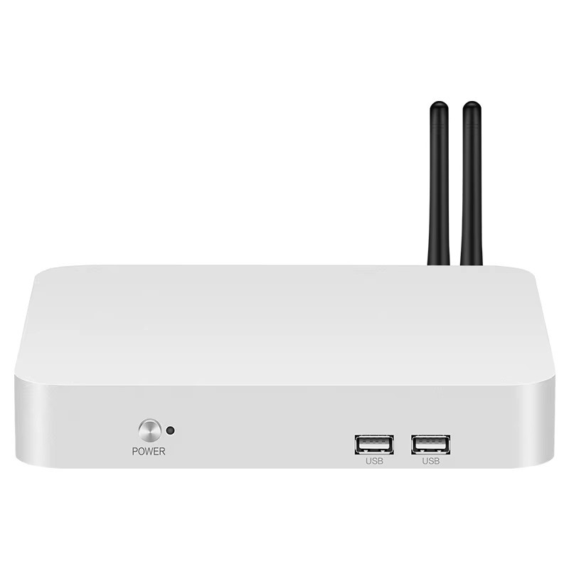 HTPC Mini-PC mit Intel Prozessoren, WLAN und Gigabit Ethernet, Weiß - Bild 1