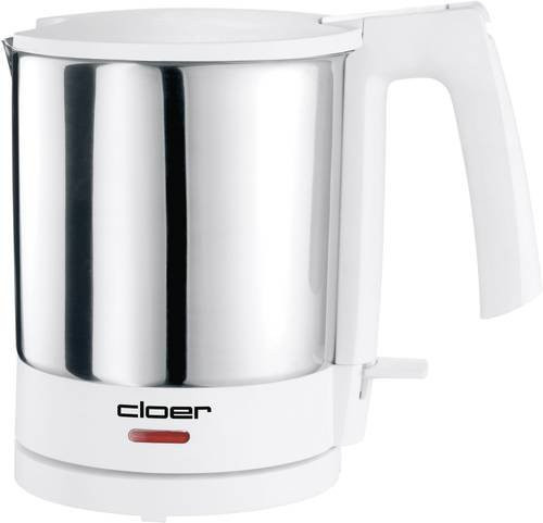 Cloer 4701 Wasserkocher schnurlos in Weiß und Silber - Bild 1