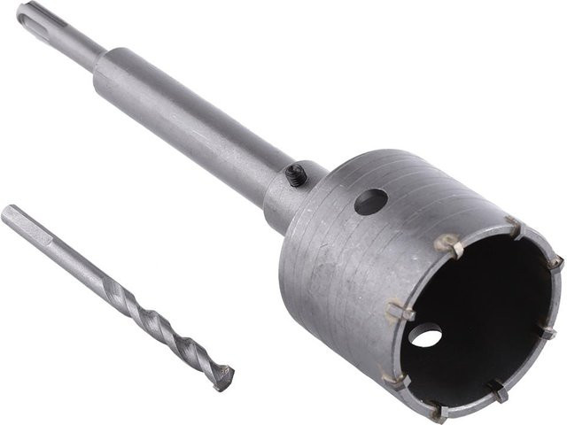 CosyHome Lochsägen-Set für Beton und Stein mit Hartmetallspitzen, Durchmesser: 65 mm, Stangenlänge: 200 mm, Farbe: Grau - Bild 1