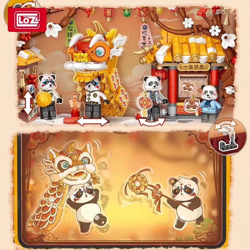 LOZ Panda Schatten spielen, Bausteine, Bunt / Mehrfarbig - Bild 2