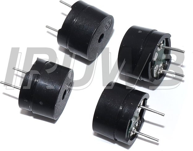 10 Stück Passive Mini-Piezo-Summer für Arduino, Farbe: Schwarz, Maße: B: 12 mm, H: 8,5 mm, Widerstand: 3 V, 5 V, 9 V, 12 V, Gemeinsamer Anschluss - Bild 1