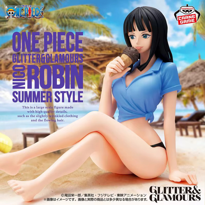 BANDAI One Piece Glitter Glamours Nami Nico Robin Summer Style Actionfigur, ab 18 Jahren - Bild 3