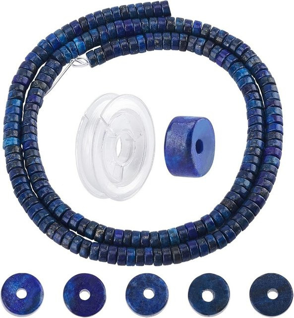 Heishi-Perlen, Scheiben-Lazuli-Perlen, Bunt, Unisex - Bild 1
