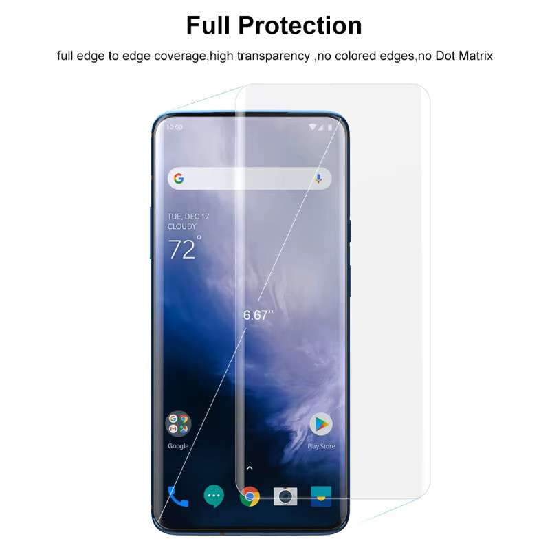 UV-Flüssigkleber HD Panzerglas Displayschutzfolie für OPPO Find X2 X3 X5 X6 Neo X7 Ultra Reno 3 4 5 6 7 9 10 11 12 Pro transparent - Bild 3