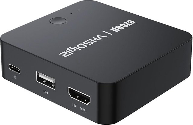 ezcap181P AV-Recorder Video-Capture-Box mit AV-Eingang, HD-Ausgang und Audio-Ausgang, schwarz - Bild 1