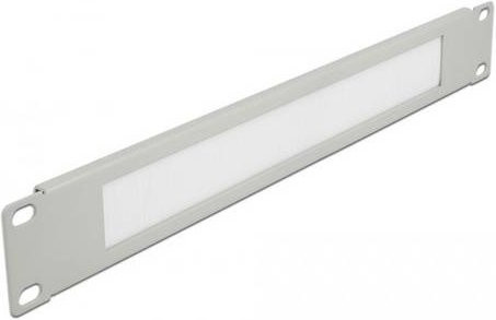 Delock 66532 Netzwerkschrank-Bürstenleiste 19 Zoll, 1 HE, Grau - Bild 1
