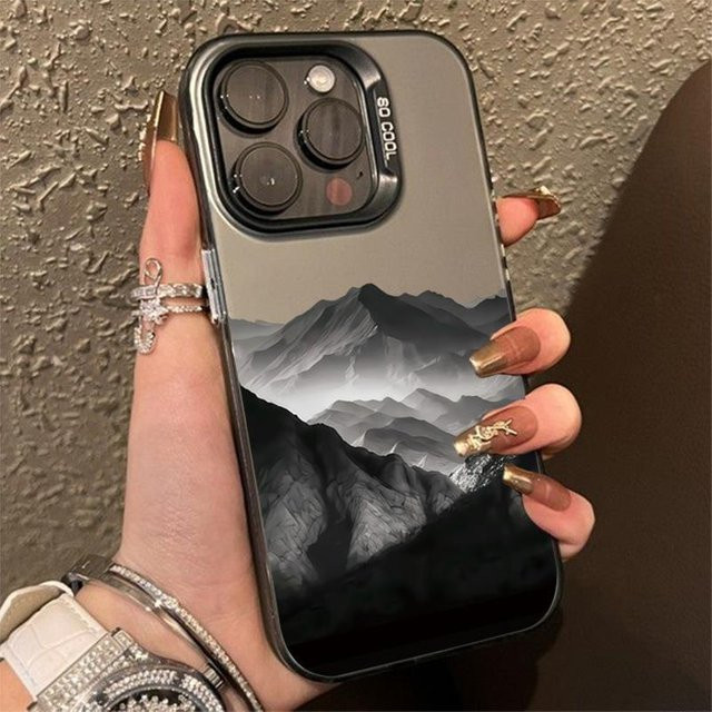 Handyhülle mit Bunter Berglandschaft Print für Xiaomi Mi 11 Lite 5G und weitere Modelle, Mehrfarbig - Bild 1