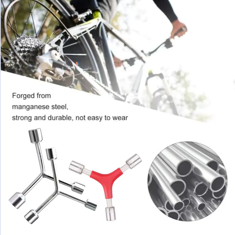 Probon Y-förmiger Steckschlüssel für Fahrrad Inbusschlüssel und Sechskantschlüssel in Rot - Bild 3