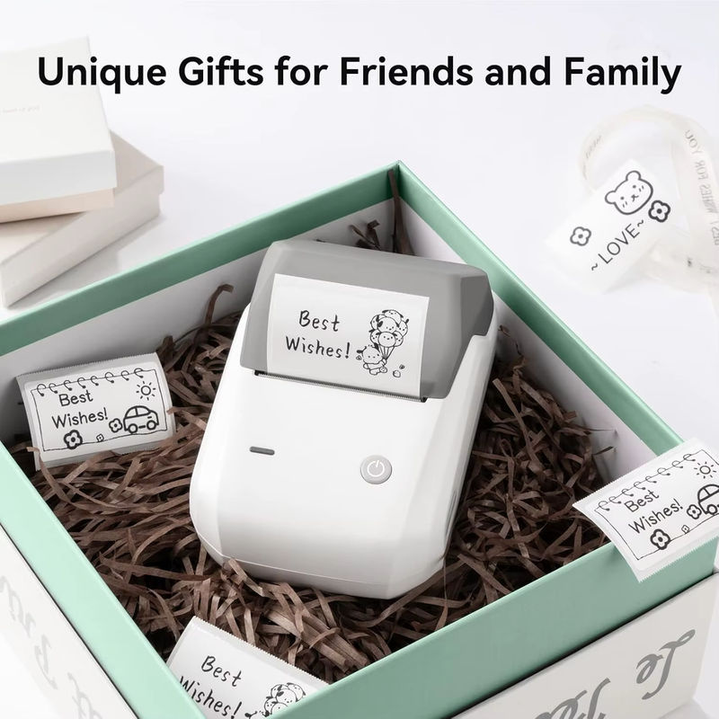 NIIMBOT B1 Tragbarer Bluetooth Thermodrucker mit selbstklebenden wasserfesten Etikettenrollen, 5,1 cm - Bild 4