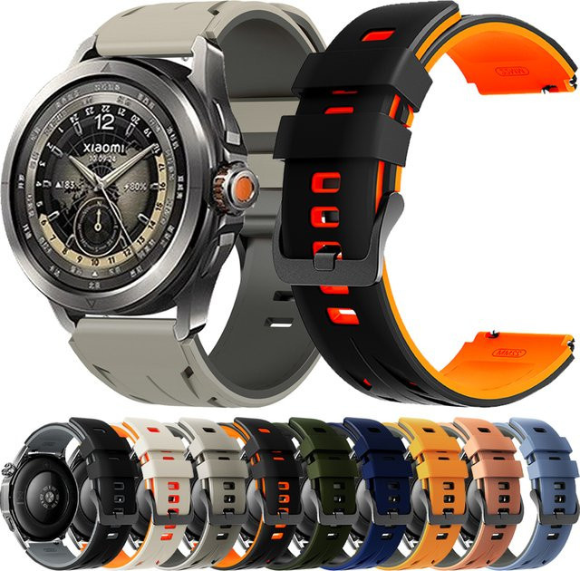 Xiaomi Uhrenarmband Silikon, 22 mm, multicolor - Bild 1