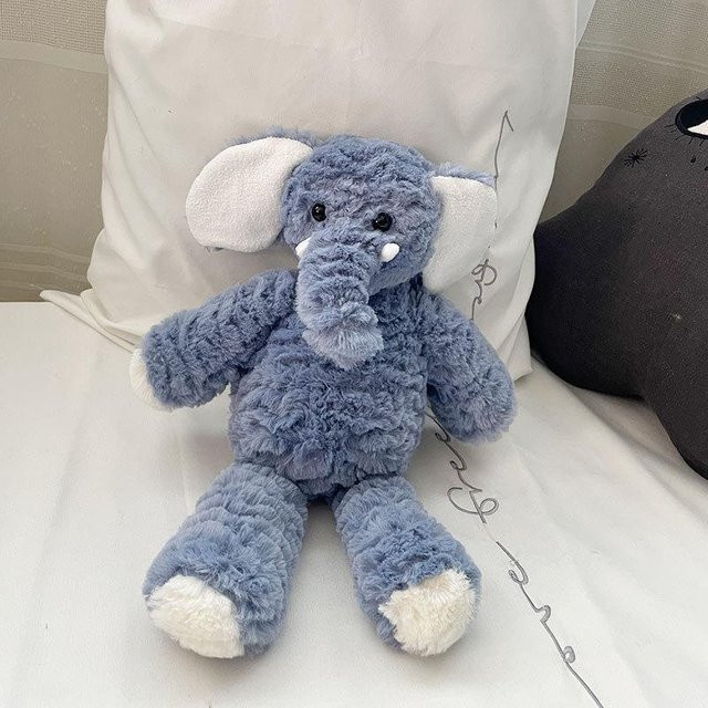 Joyful toys Nordische weiche Lamm-Puppe, Stoffpuppe, Plüschtier, Blau, 35cm - Bild 1