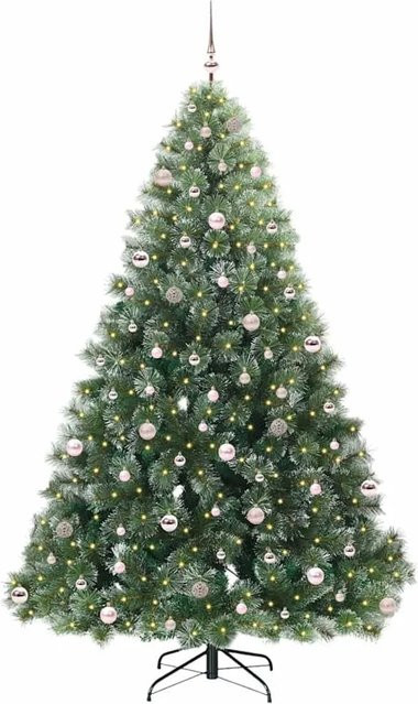 vidaXL Künstlicher Weihnachtsbaum mit 300 LEDs in Grün, Höhe: 240 cm - Bild 1
