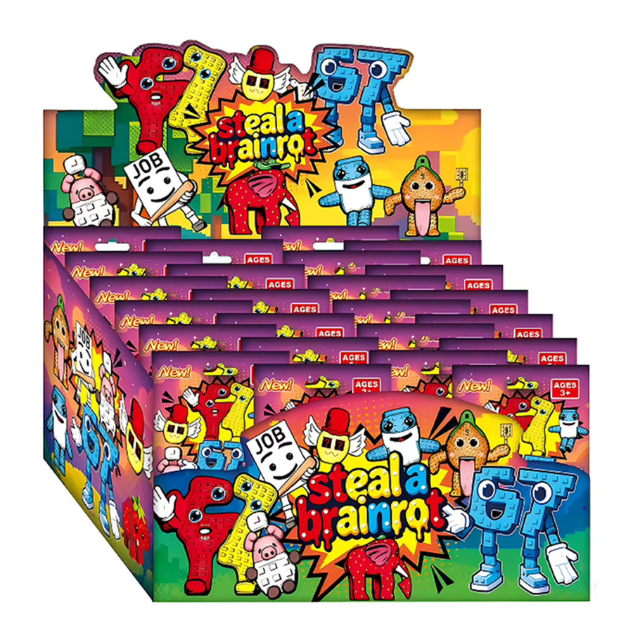 Bandai Hot Steal A Brainrot Blind Bag Ornament Mystery Bag, Überraschungspuppenspielzeug, ab 3 Jahren - Bild 3