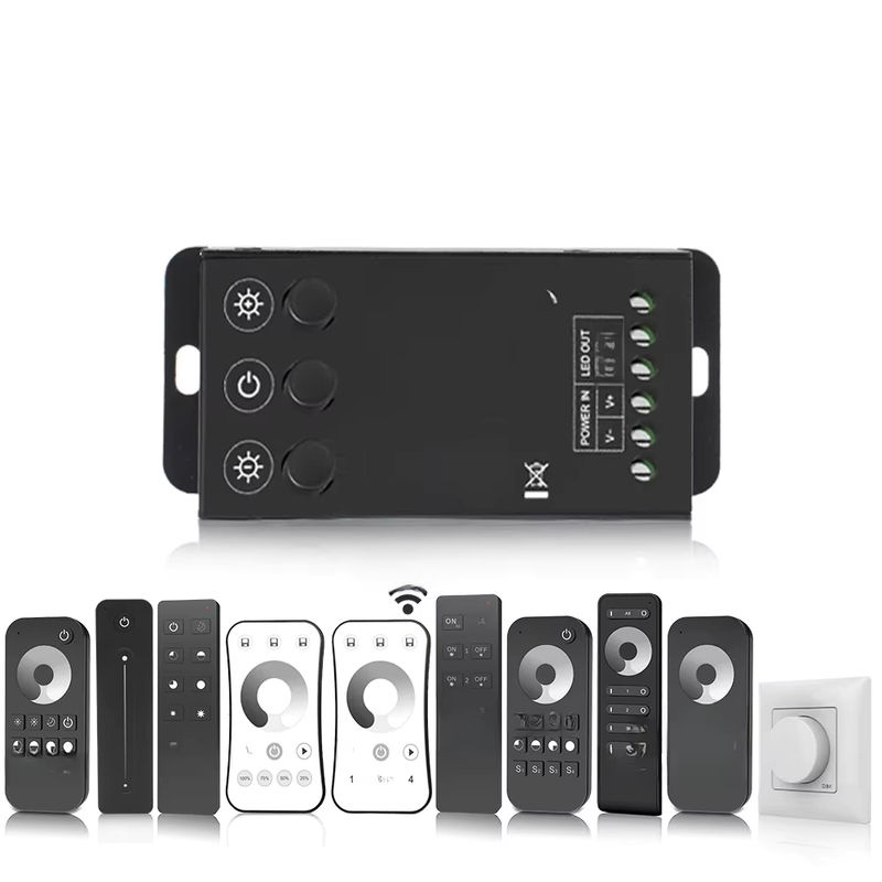 MJJC LED-Dimmerschalter mit 2,4 G RF-Fernbedienung für einfarbige Streifenleuchten 12 V 24 V 20 A Konstantspannungsregler für 5050 2835 FCOB - Bild 7