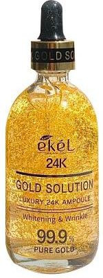 Ekel Gold Solution 24K Ampulle Serum, 100 ml, mit Hyaluronsäure - Bild 1