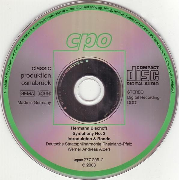 Hermann Bischoff, Staatsphilharmonie Rheinland-Pfalz, Werner Andreas Albert - Symphonie Nr. 2 / Einleitung & Rondo, CD von cpo, Klassik, Schwarz - Bild 1