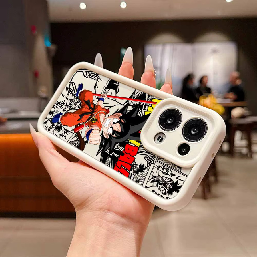 D-Dragon Ball Son Goku Handyhülle mit Lanyard für Samsung Galaxy S26 S25 S24 S23 S22 S21 S20 FE Ultra Plus, weiche Schutzhülle, mehrfarbig - Bild 2