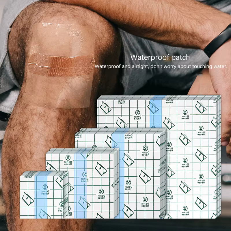 10 Stück Medizinische Klebebänder Transparent, Anti-allergisches PU Wunddressing zur Fixierung von Gips, Wasserdicht - Bild 2