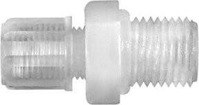 Riegler Gerade Einschraubverschraubung G 1/2 a. für Schlauch 4/6 mm aus PFA in Transparent - Bild 1