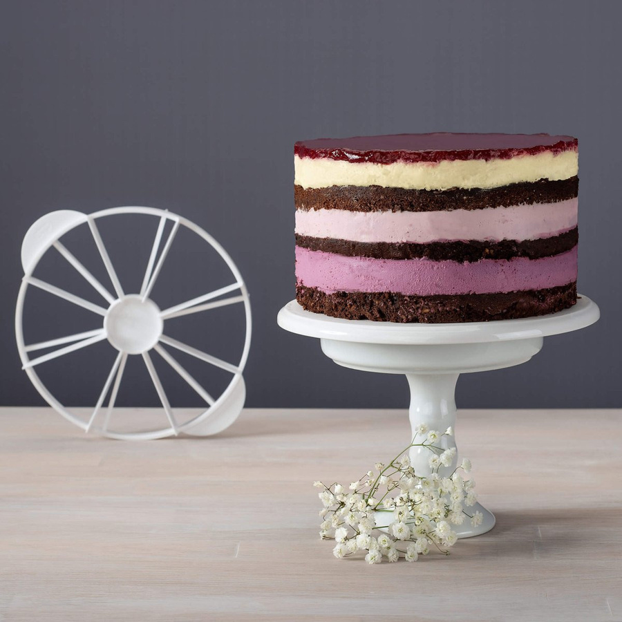 Dr. Oetker Tortenteiler Little Layer Cakes Pastry Wheel in Weiß, 6 bis 8 Stück - Bild 2