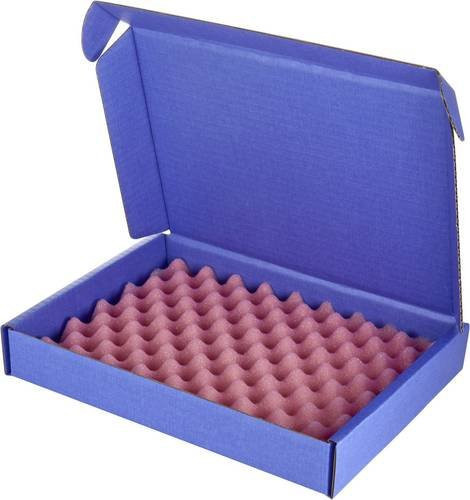 Wolfgang Warmbier ESD-Schachtel Blau, B/T/H: 19,1 x 25 x 3,8 mm - Bild 1