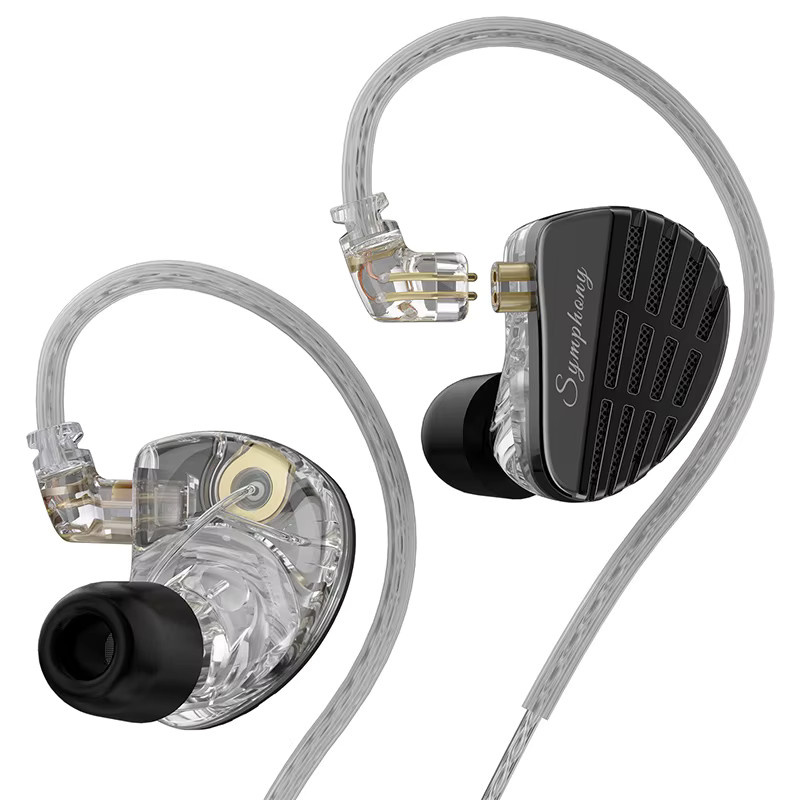 KZ Symphony Hybrid In-Ear-Monitor-Kopfhörer mit 13,2 mm Planar-Treiber und 6 mm dynamischem Treiber - Bild 2