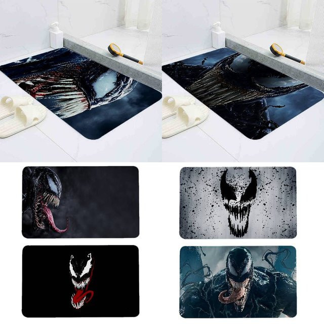 Beast Kingdom Marvel Venom Anti-Rutsch-Fußmatte, Rechteckig, Multicolour, B/T: 60 x 40 cm - Bild 1