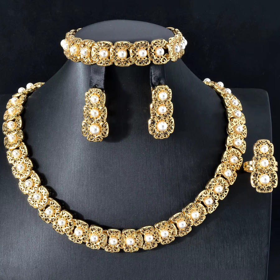 Sunny Jewelry Sets Schmuck-Set, Perle, Gold, Damen - Bild 3