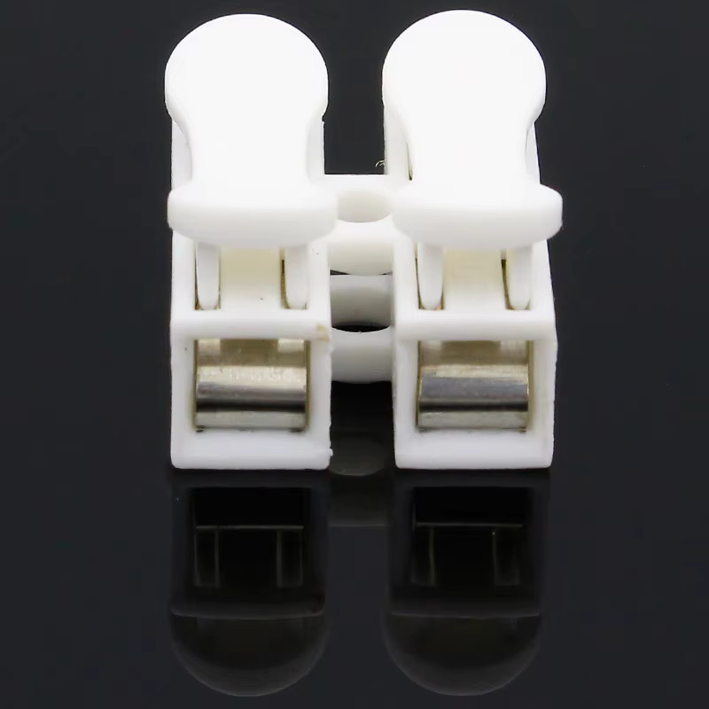 20 Stück ELECAPITAL 2-polige elektrische Kabelverbinder CH2 Quick Splice Lock Wire Terminals in Weiß - Bild 5