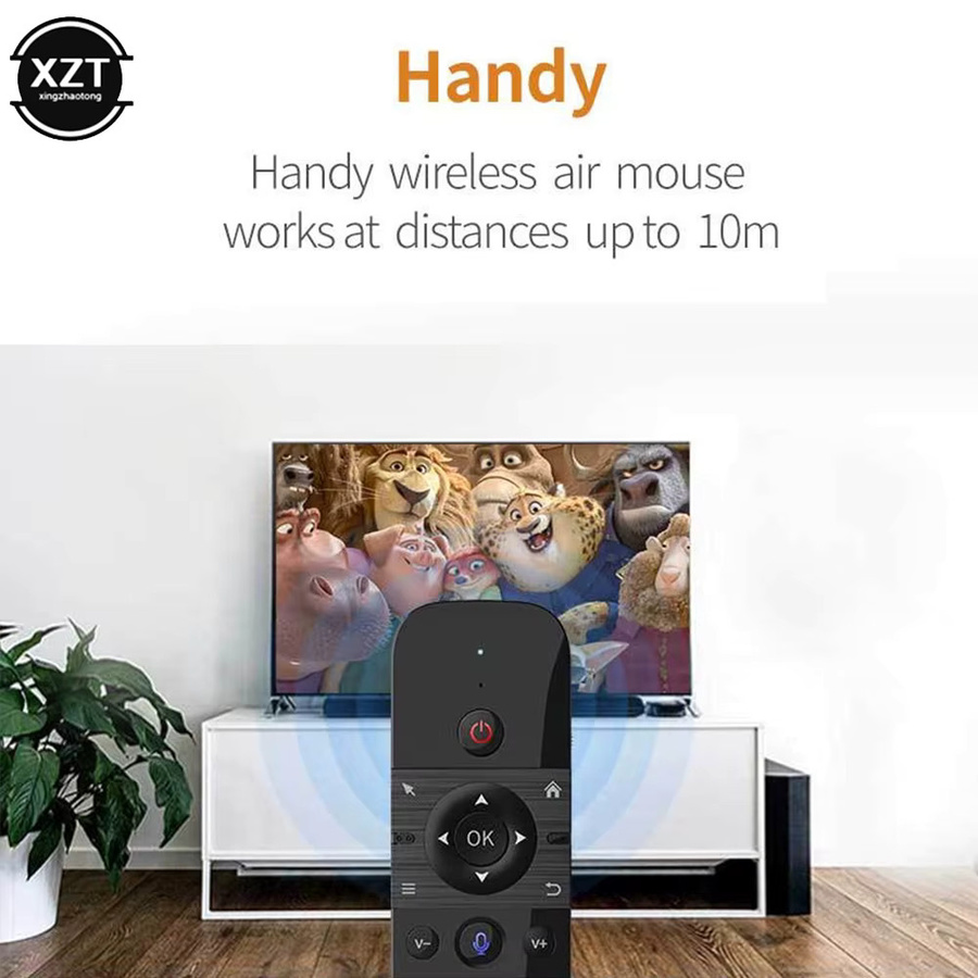 Wechip W1 Air Mouse 2,4 G kabellose Tastatur und IR-Fernbedienung mit 6-Achsen-Bewegungssinn in Schwarz für Smart TV, Android TV Box und PC - Bild 5