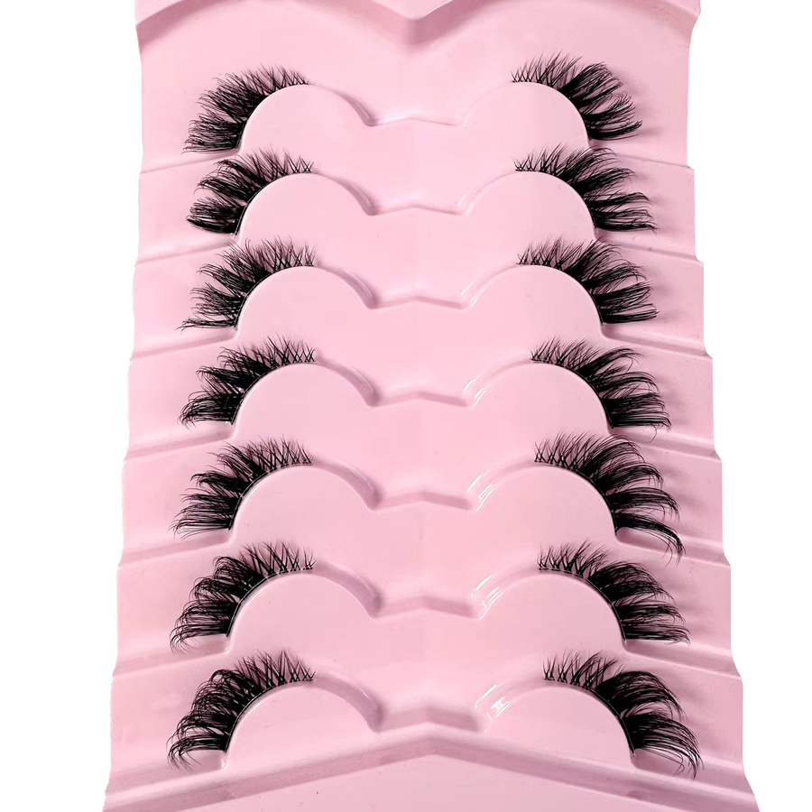 LYBCG Künstliche Wimpern, 7 Paar, Black, Unisex - Bild 2
