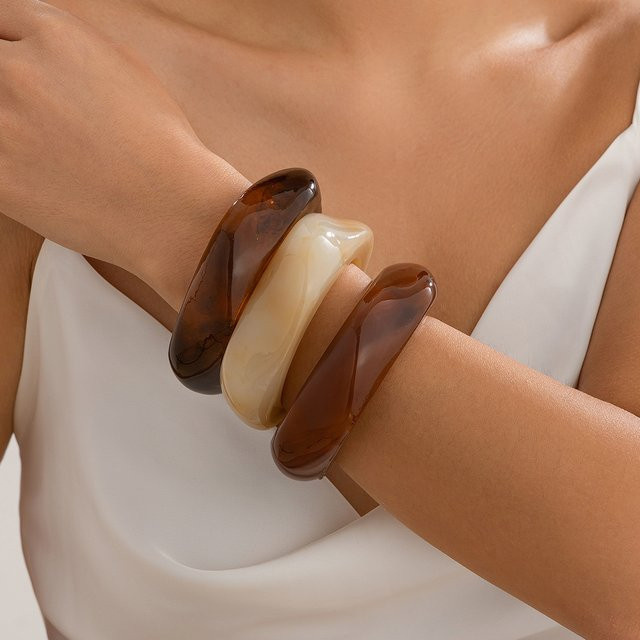 Ingemark Armband, Acrylharz, braun, Damen - Bild 1