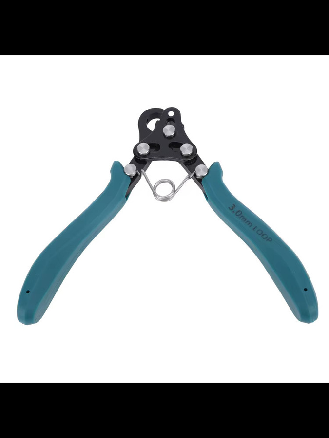 Ergonomische Schmuckherstellungs-Looper-Zange in Grün mit 9 poligen Drahtschlaufen für 18–26 AWG-Drähte, 3 mm - Bild 4