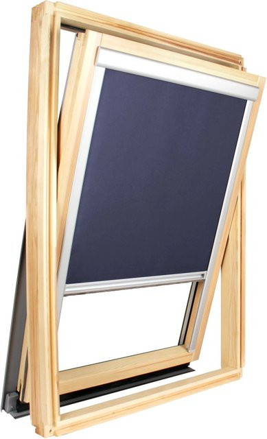 Avosdim Verdunkelungsrollo für Roto Dachfenster, Blau, B: 100 cm, H: 103,5 cm - Bild 1