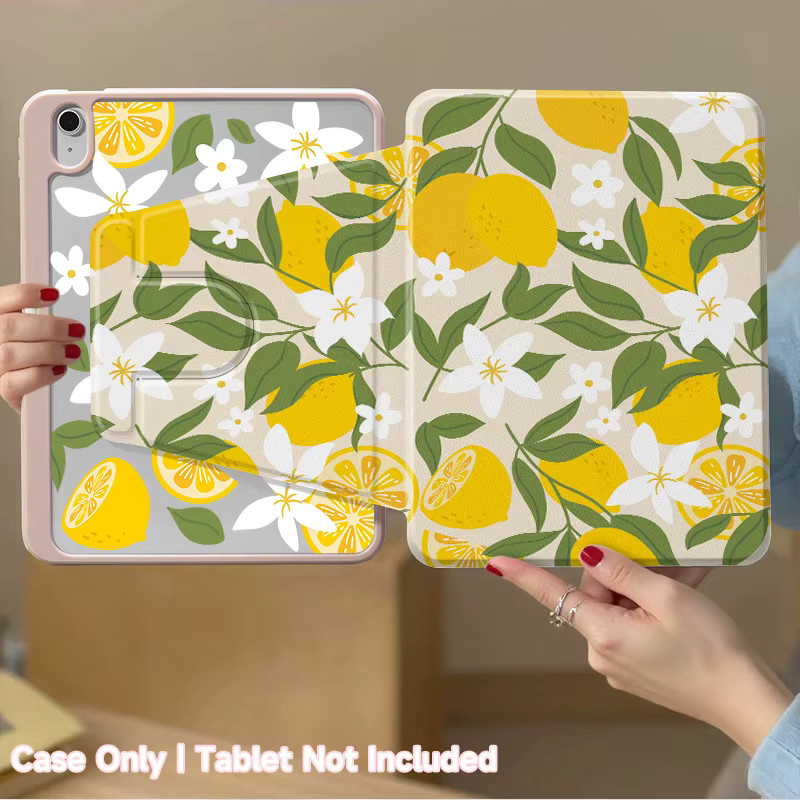 OLAIKE Acryl-Hartschale Schutzhülle für iPad mit 360 Grad drehbarer Halterung, doppelseitig lackiert, Pink/Multicolour - Bild 2