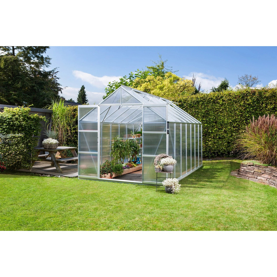 Vitavia Gewächshaus Uranus 11500 mit Fundament und Regenrinnen aus eloxiertem Aluminium und Polycarbonat, 11,5 m² - Bild 2