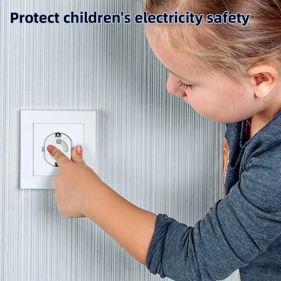 Baby Proofing Steckdosenschutz für amerikanische Standards in Weiß aus Kunststoff (1 oder 10 Stück) - Bild 2