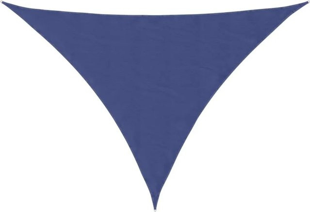 Furnicato Sonnensegel aus Oxford-Gewebe, dreieckig, Blau, B/T/H: 4 x 5 x 5 m - Bild 1