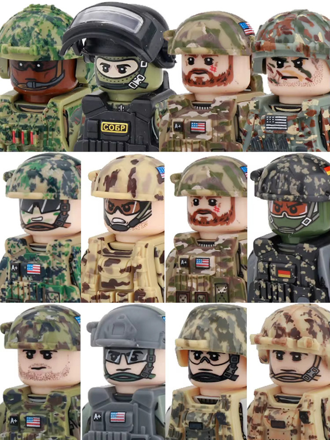 Semalam Militärische US-Spezialeinheiten Stadt-Polizei Bausteine, Soldaten-Figuren - Bild 3