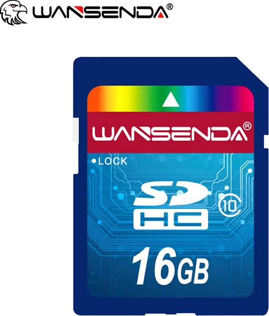 WANSENDA SDHC Speicherkarte für Digitalkameras, 64 GB, Blau - Bild 1