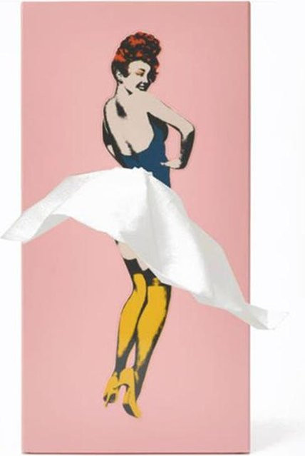 Dekorative Marilyn Monroe Taschentuchbox von NimbusNectar in Rosa mit Cartoon-Design aus Kunststoff - Bild 1