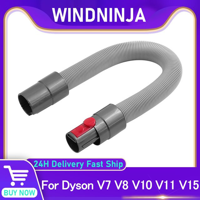 Flexibler Verlängerungsschlauch für Dyson Staubsauger V7 V8 V10 V11 V15, Teleskop-Verlängerungsrohr in Grau - Bild 1