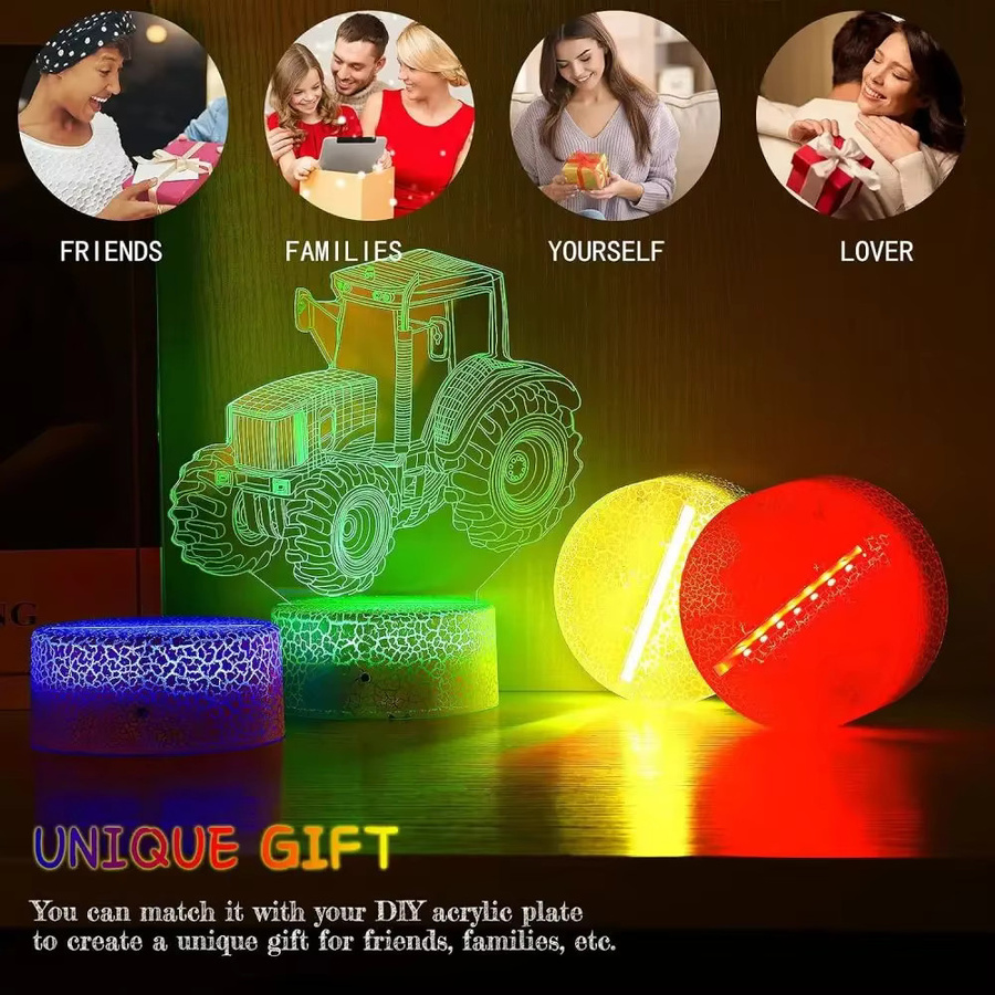 Bandai 3D Lampe LED Nachtlicht DIY Acryl Blätter 6-teiliges Set - Bild 2