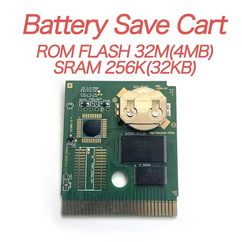 Keeppley Retro Spielmodul mit IC-Speicher, RTC Echtzeituhr und Flash-Karte für GBC in Grün - Bild 2