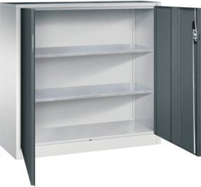 C+P Werkzeugschrank Acurado aus Stahl in Grau und Anthrazit mit Türen und Schloss, B/T/H: 120 x 40 x 120 cm - Bild 1